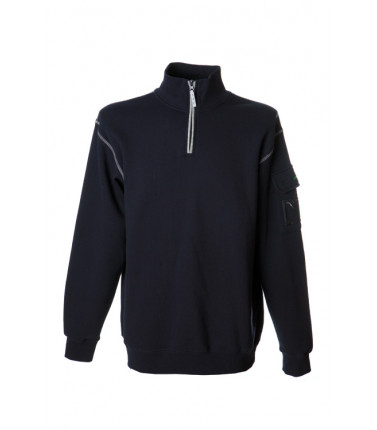 Felpa mezza zip