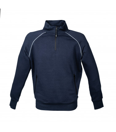 Felpa mezza zip
