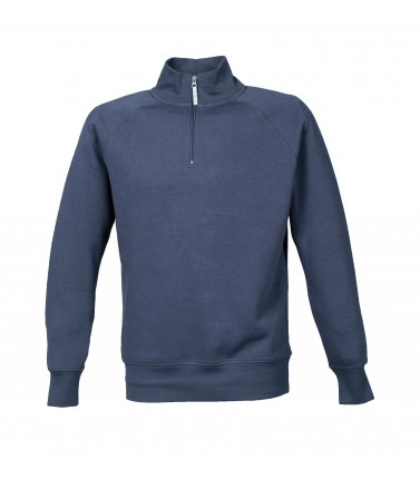 Felpa mezza zip
