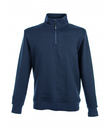 Felpa mezza zip