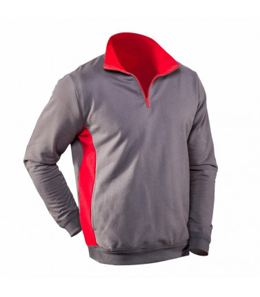 Felpa mezza zip