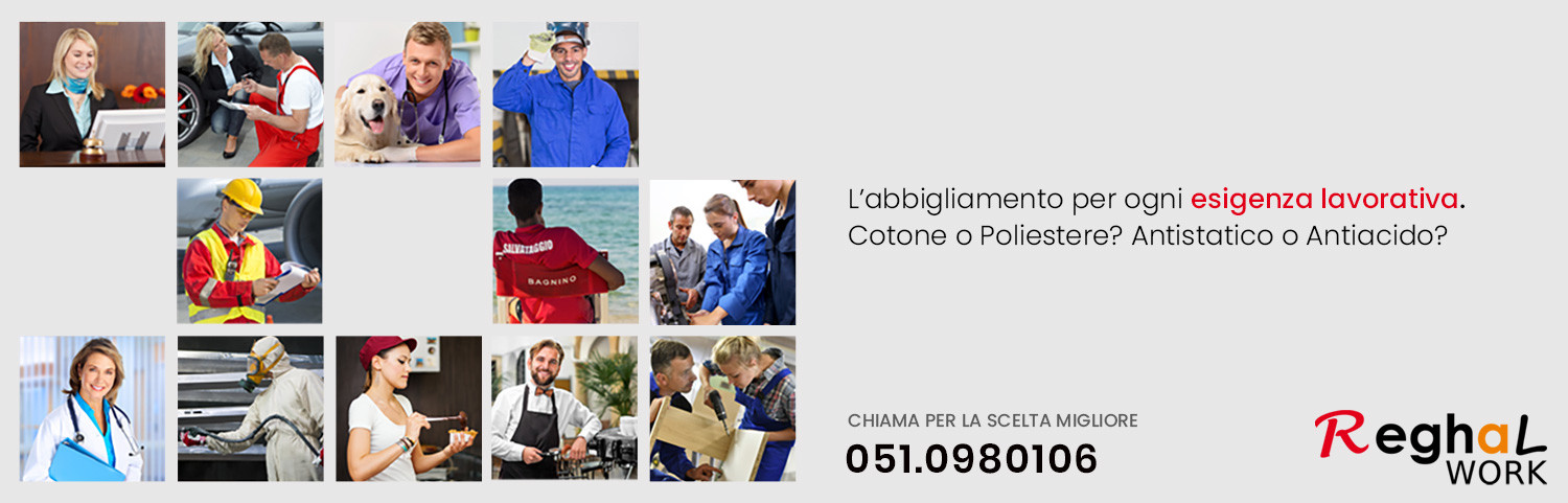 abbigliamento per ogni attività lavorativa con personalizzazioni